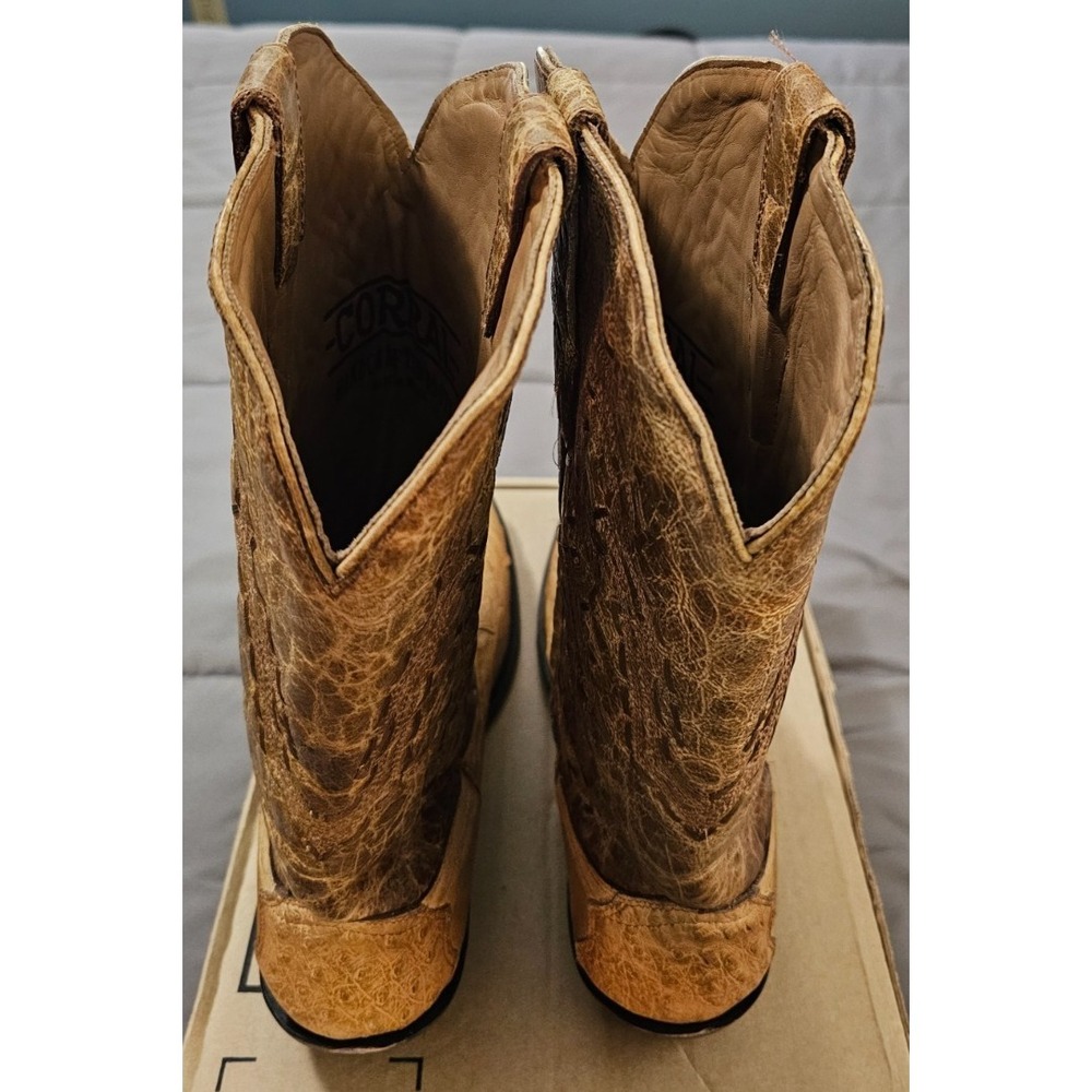 Corral® (Men's 11.5 D) Ostrich Embroidery Western Boots in Ivory - $320 - Picture 6 of 11